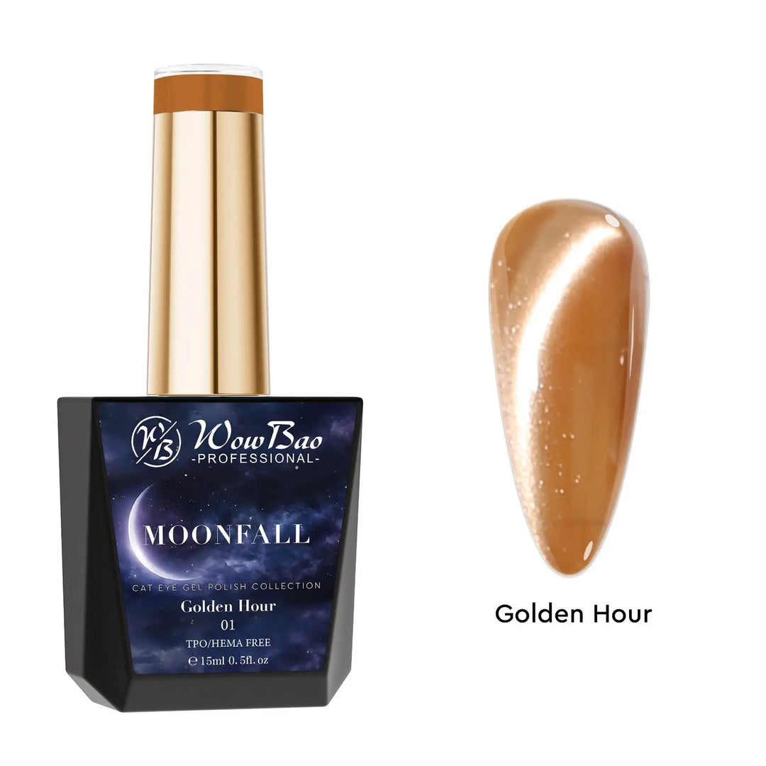 Moonfall Cat Eye collection set of 12 includes colour chart- TPO / Hema-Free Gel Polish 15ml WowBao Nails