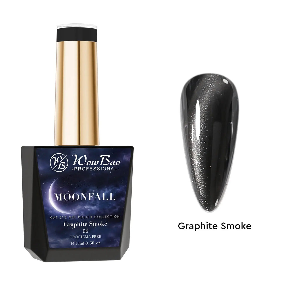 Moonfall Cat Eye collection set of 12 includes colour chart- TPO / Hema-Free Gel Polish 15ml WowBao Nails