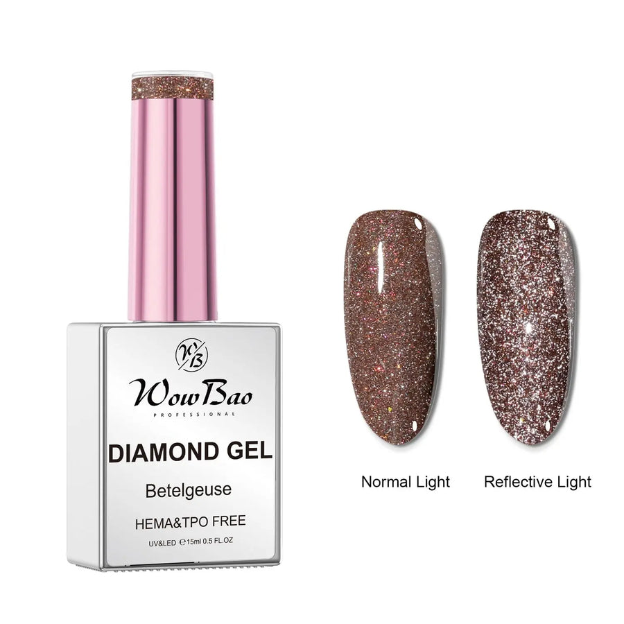 11 Betelgeuse, Hema-Free Diamond Gel Polish 15ml WowBao Nails