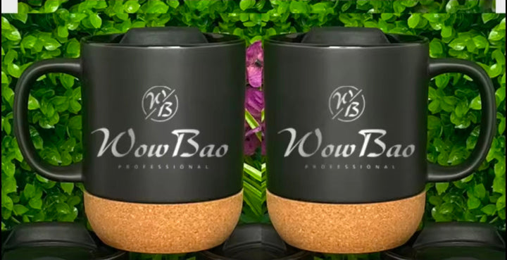 WowBao Mug - Premium Ceramic with Cork Base (350ml) WowBao Nails