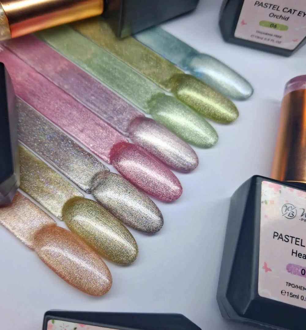 WowBao Pastel Cat Eye Set of 8 collection - TPO / Hema-Free Gel Polish 15ml WowBao Nails