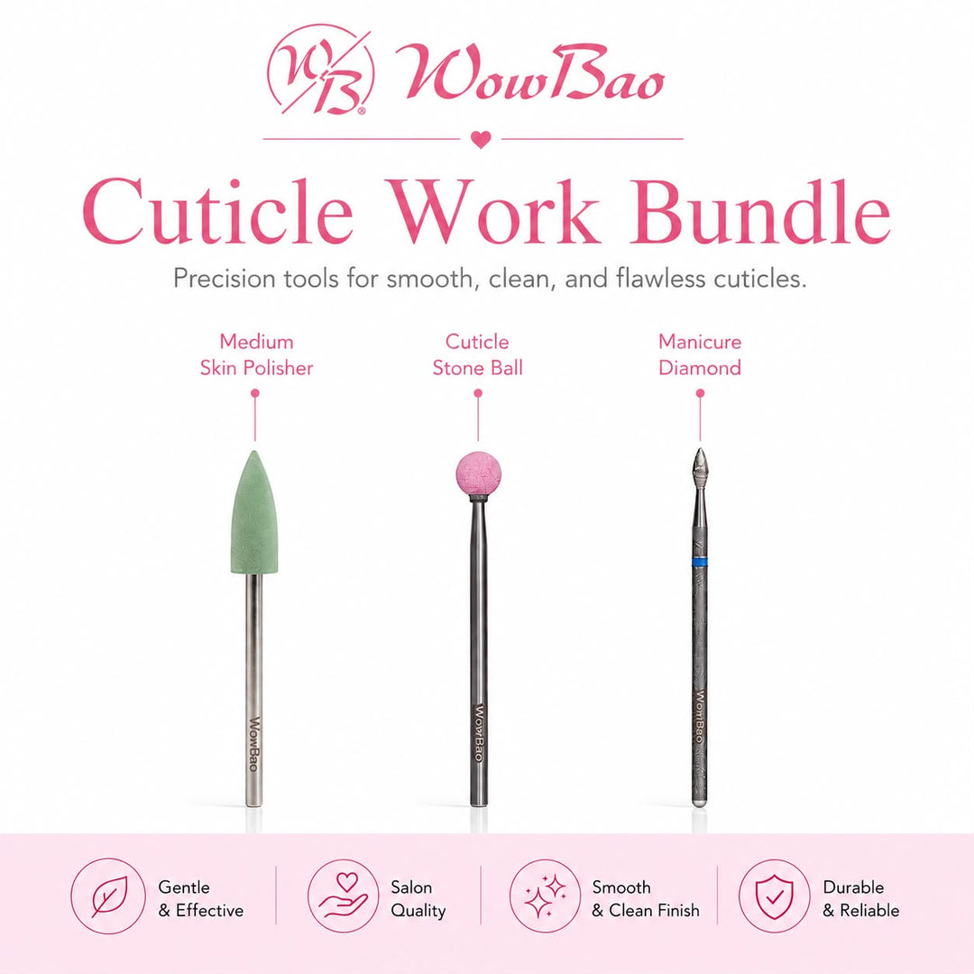Cuticle Work E-File Bundle WowBao Nails