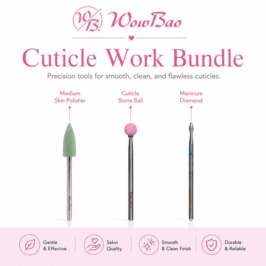 Cuticle Work E-File Bundle WowBao Nails