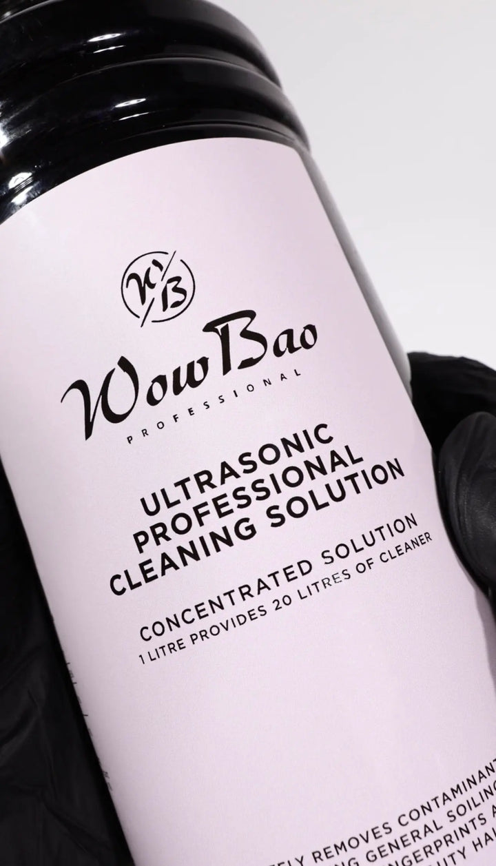 WowBao Professional Ultrasonic machine + Ultrasonic professional cleaning solution - 1 Litre Wow Bao Nails