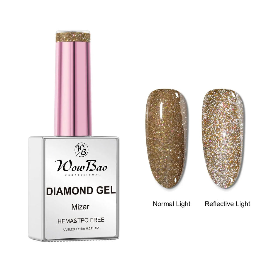 10 Mizar Betelgeuse, Hema-Free Diamond Gel Polish 15ml WowBao Nails