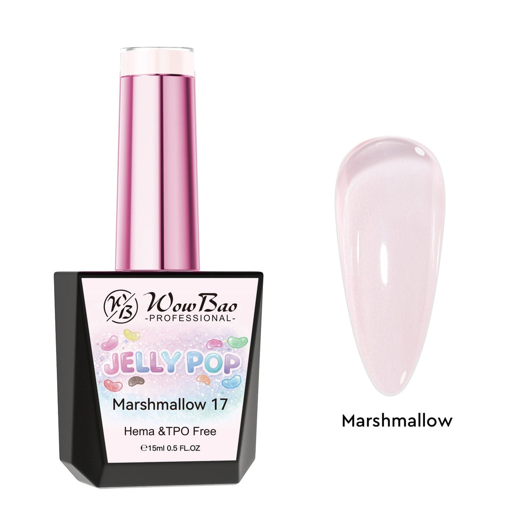 Jelly Gel 17 Marshmallow - TPO / Hema-Free Gel Polish 15ml WowBao Nails