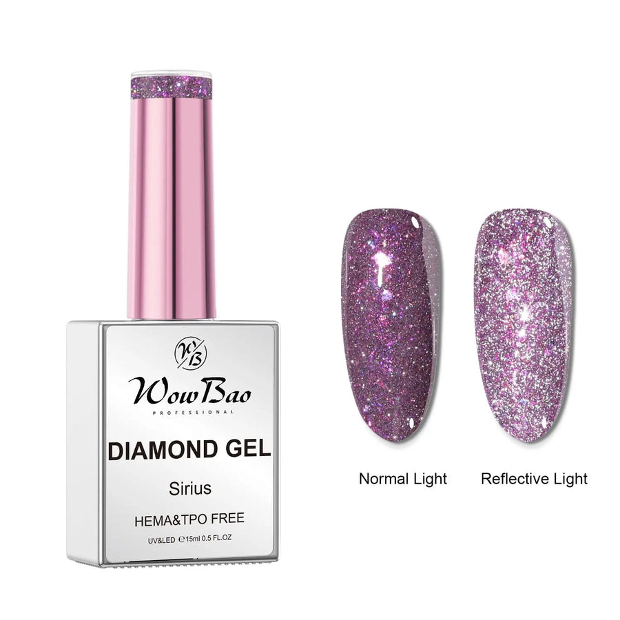 2 Sirius , Hema-Free Diamond Gel Polish 15ml WowBao Nails