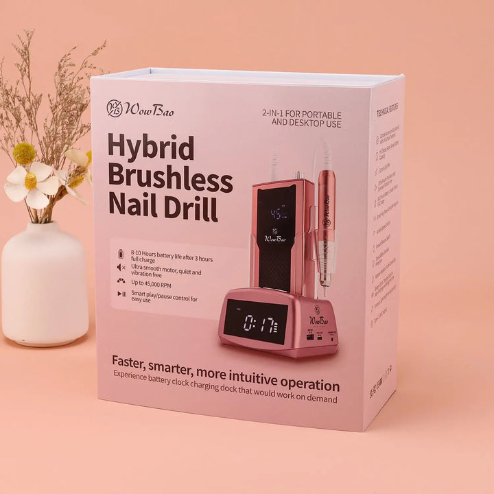 Portable Brushless Nail Drill (E-file) (Pre-Order! Due 21/7) WowBao Nails