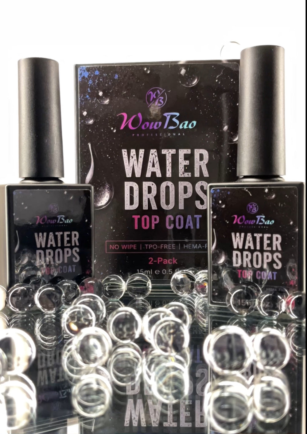Water Drops Top Wow Bao Nails