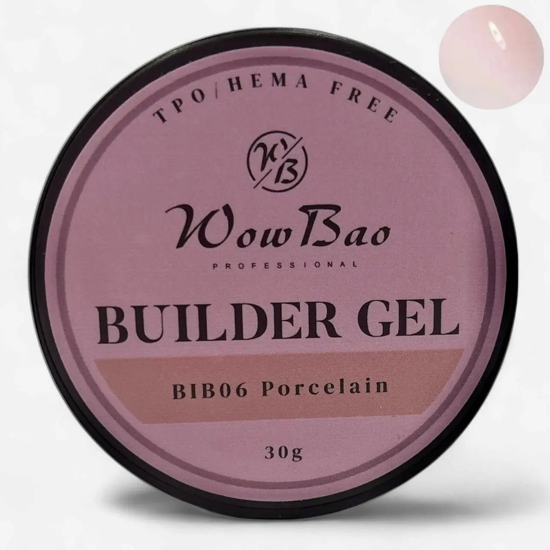 06 TPO/Hema Free Porcelain WOW Builder Gel 30g jar WowBao Nails