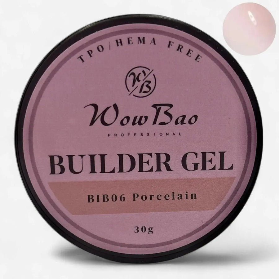 06 TPO/Hema Free Porcelain WOW Builder Gel 30g jar WowBao Nails