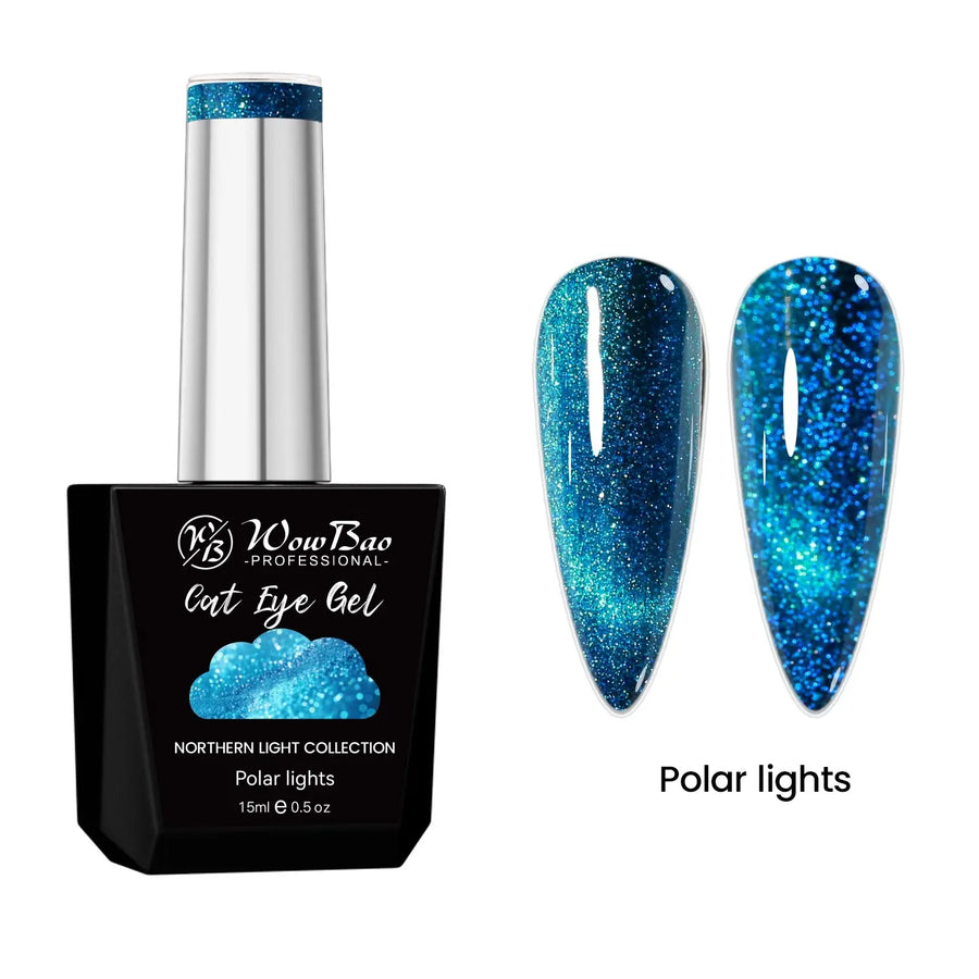 WowBao Glow In the Dark Flash Cat Eye Set of 6 collection - TPO / Hema-Free Gel Polish 15ml WowBao Nails