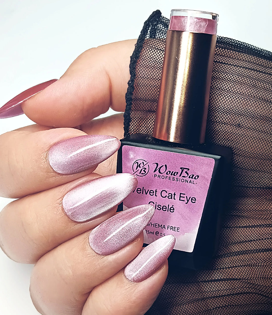 Velvet Cat Eye Cisele - TPO / Hema-Free Gel Polish 15ml WowBao Nails