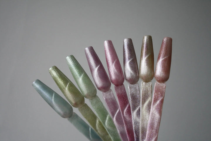 WowBao Pastel Cat Eye Set of 8 collection - TPO / Hema-Free Gel Polish 15ml WowBao Nails