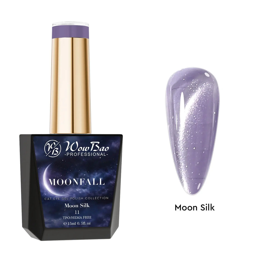 Moonfall Cat Eye collection set of 12 includes colour chart- TPO / Hema-Free Gel Polish 15ml WowBao Nails