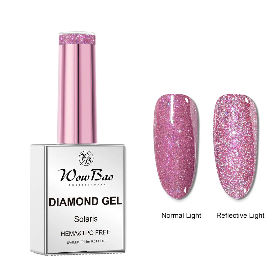 3 Solaris , Hema-Free Diamond Gel Polish 15ml WowBao Nails