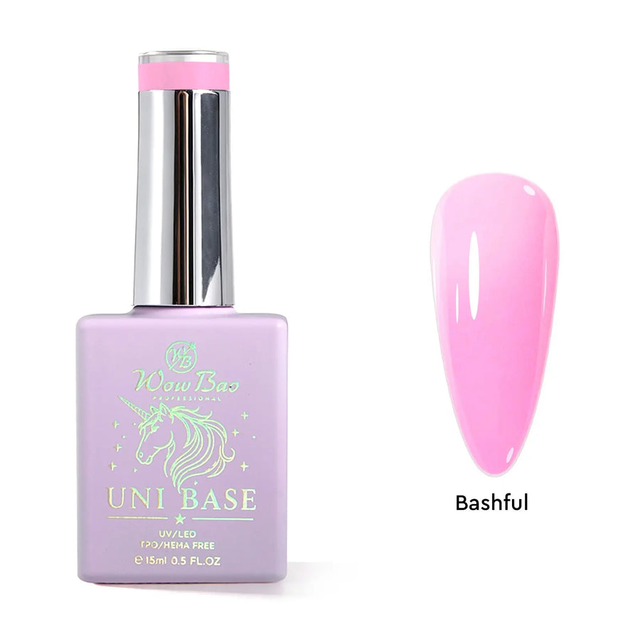 9 Bashful - Uni - Base All-in-One Base Coat 15ml TPO/Hema Wow Bao Nails