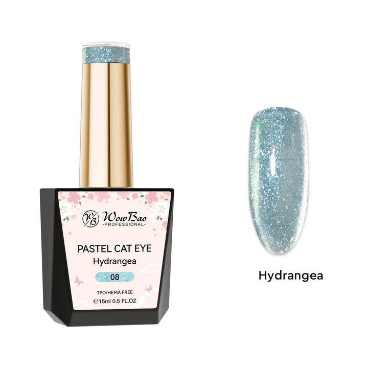 WowBao Pastel Cat Eye Set of 8 collection - TPO / Hema-Free Gel Polish 15ml WowBao Nails