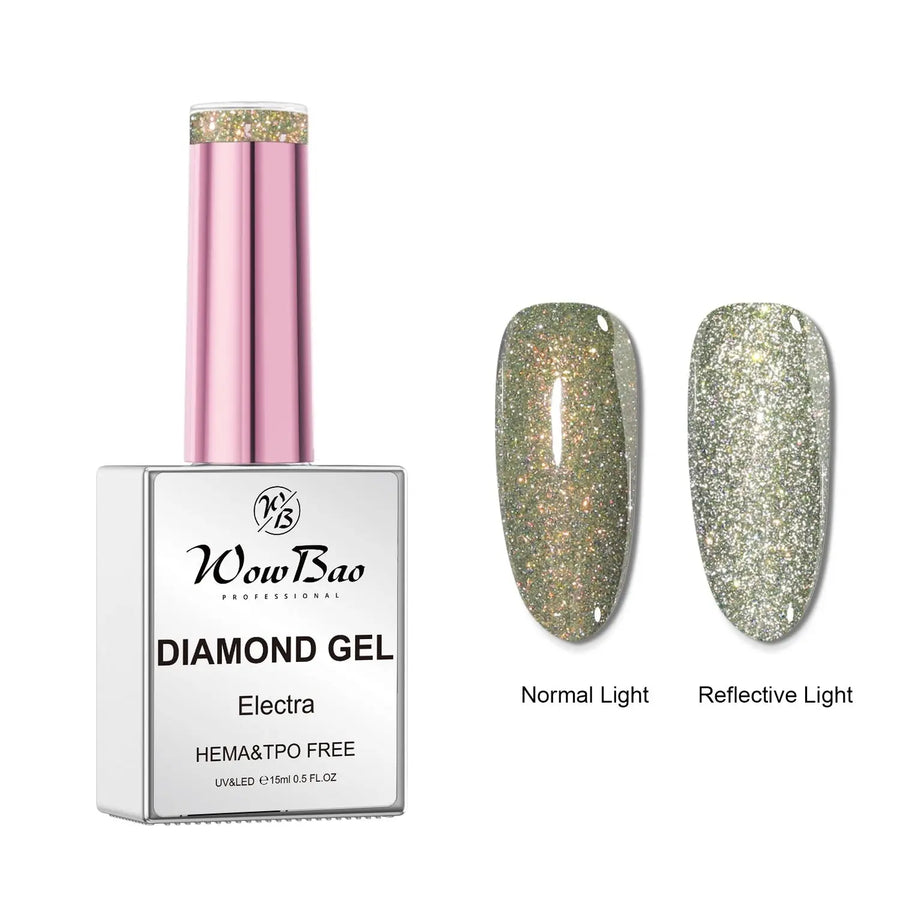 7 Electra , Hema-Free Diamond Gel Polish 15ml WowBao Nails