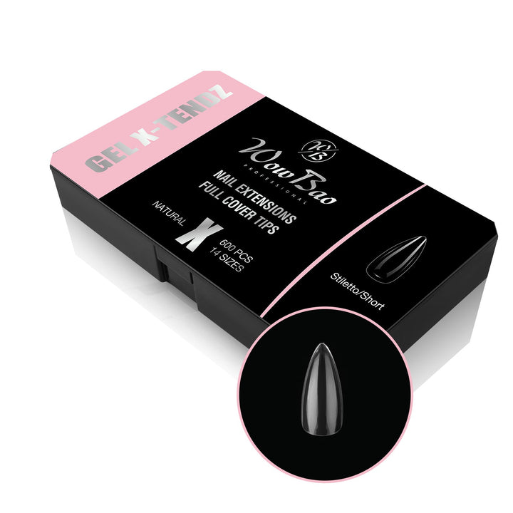 X-TENDZ Full Cover tips  | Stiletto Wow Bao Nails