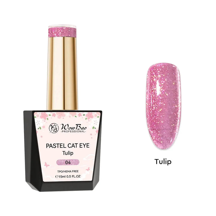 WowBao Pastel Cat Eye Set of 8 collection - TPO / Hema-Free Gel Polish 15ml WowBao Nails