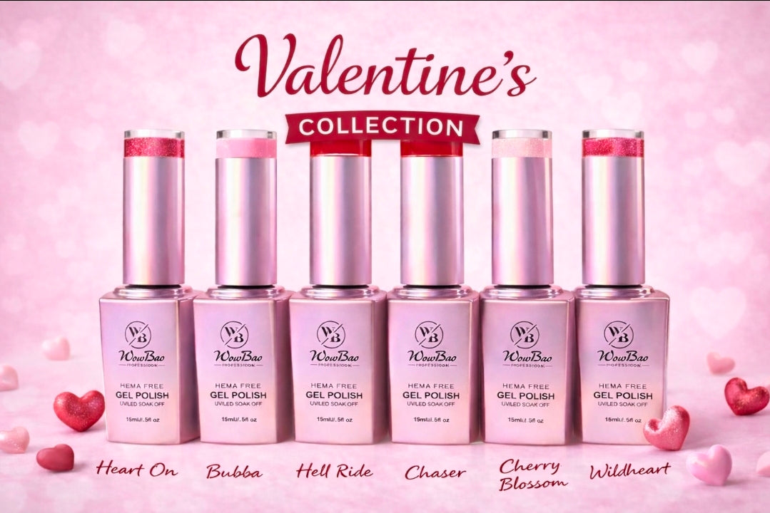 Valentines Collection - set of 6 Gel Polish