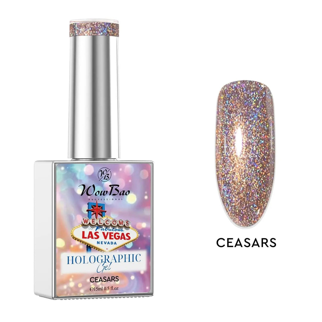 Las Vegas Gel Polish Set of 12 collection with colour chart - TPO / Hema-Free Gel Polish 15ml WowBao Nails