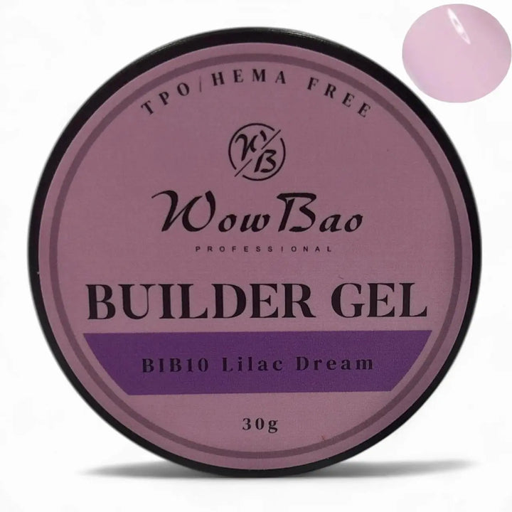 10 TPO/Hema Free Lilac Dream WOW Builder Gel 30g jar WowBao Nails