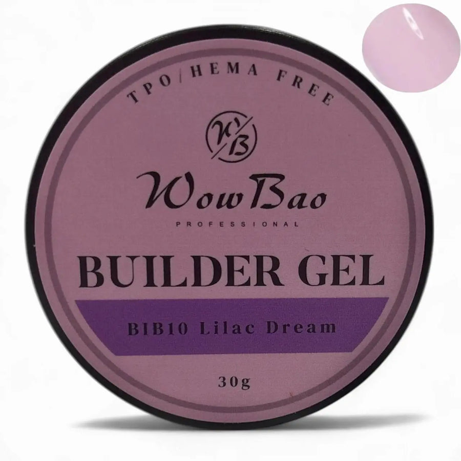 10 TPO/Hema Free Lilac Dream WOW Builder Gel 30g jar WowBao Nails