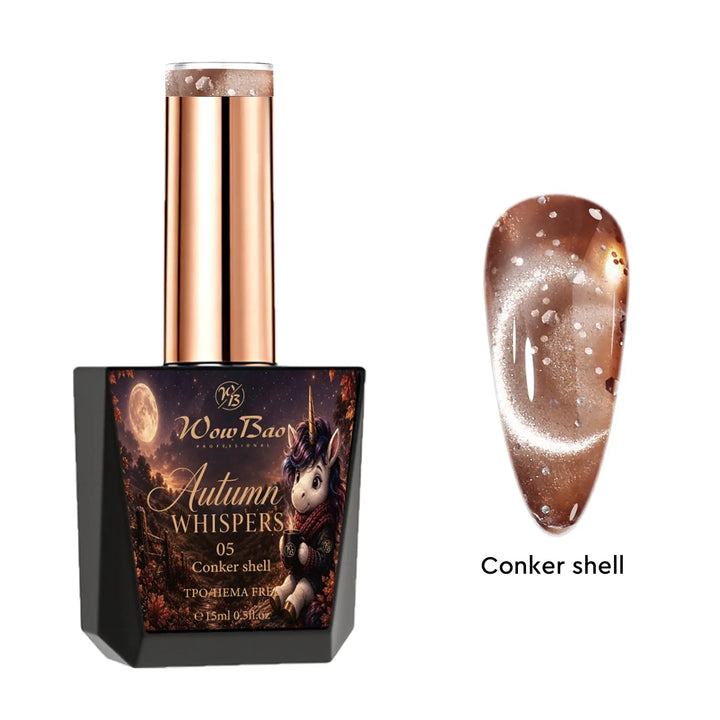Autumn Whispers Cat Eye collection set of 9 includes colour chart- TPO / Hema-Free Gel Polish 15ml WowBao Nails