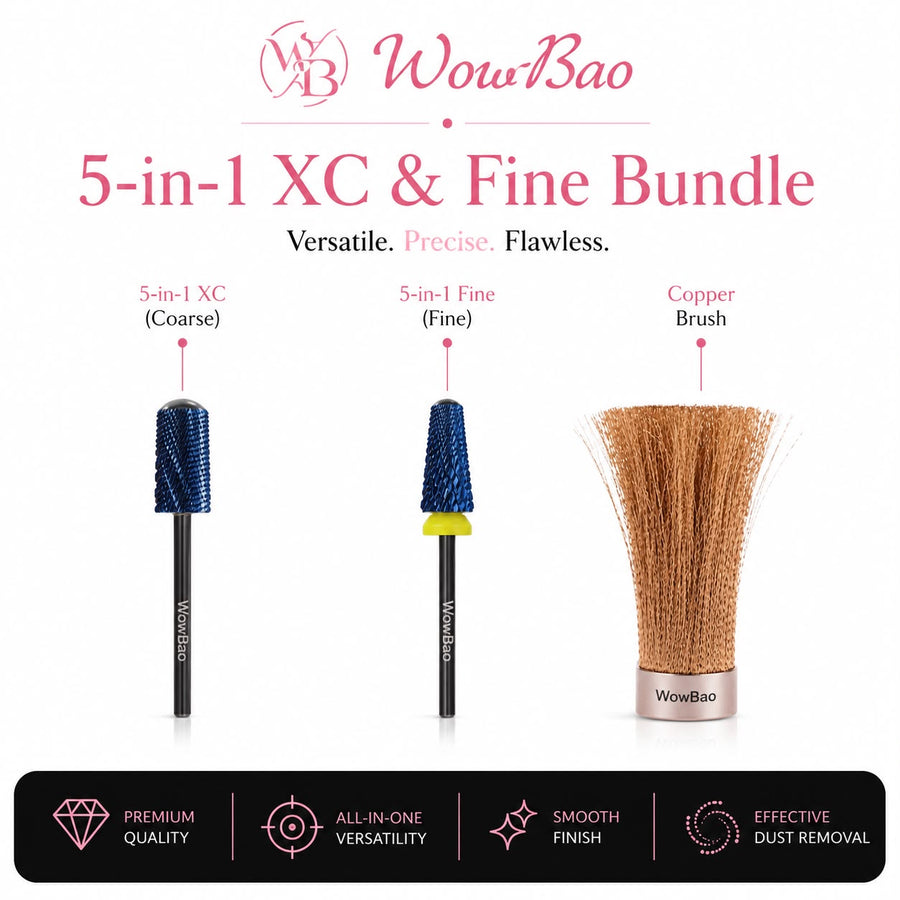 5in1 Debulk & Refine E-File Bundle WowBao Nails