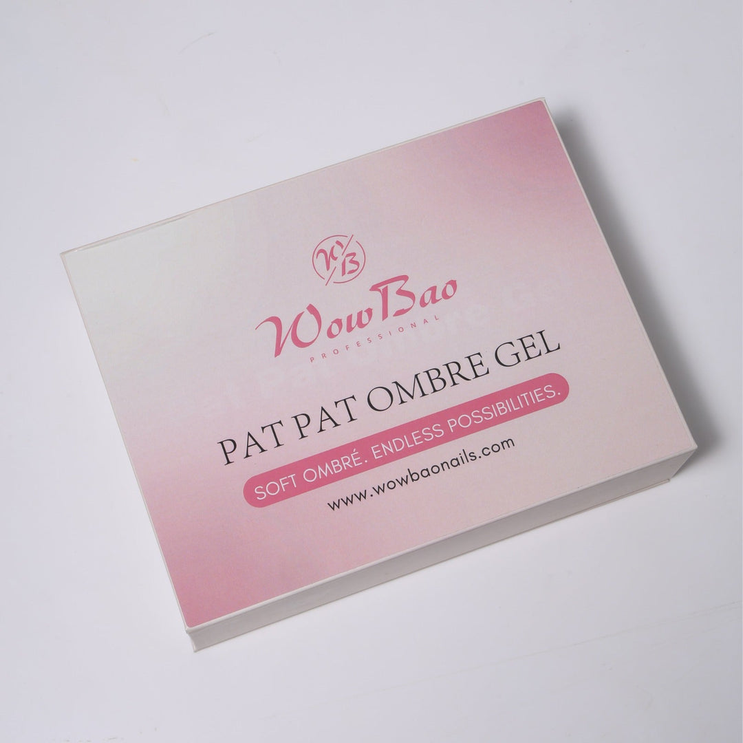 Pat pat ombre set of 12 with colour chart WowBao Nails
