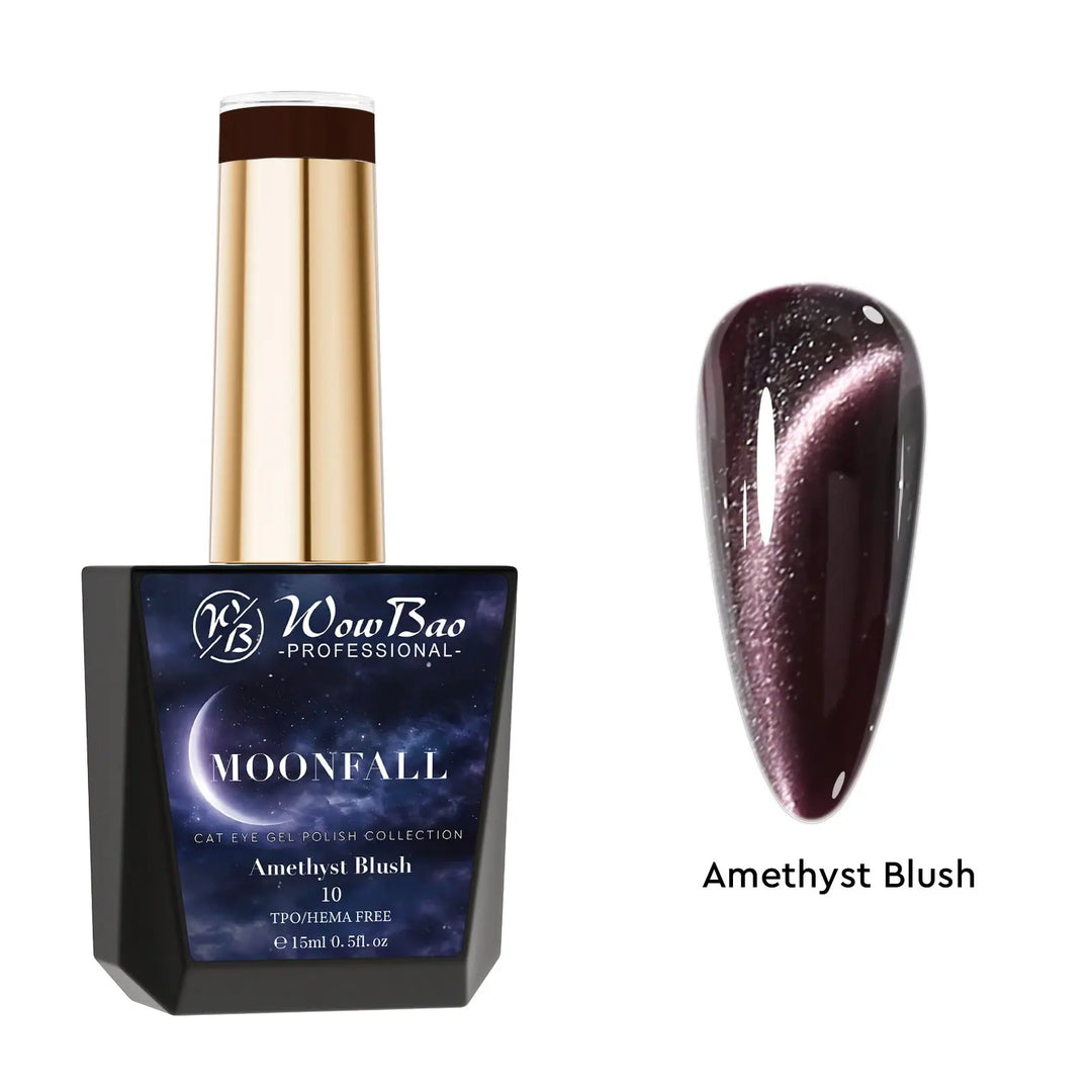 Moonfall Cat Eye collection set of 12 includes colour chart- TPO / Hema-Free Gel Polish 15ml WowBao Nails