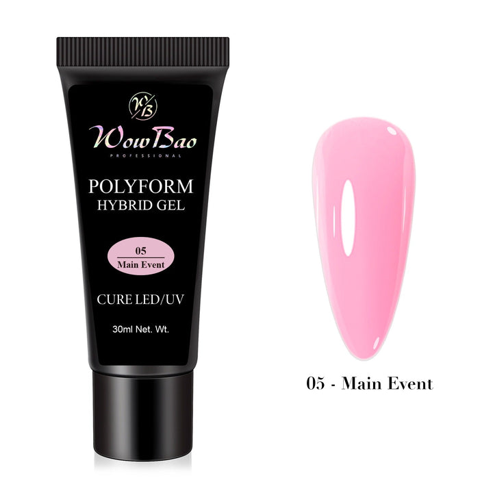 X-TENDZ Polyform Hybrid Gel- 05 Main Event WowBao Nails