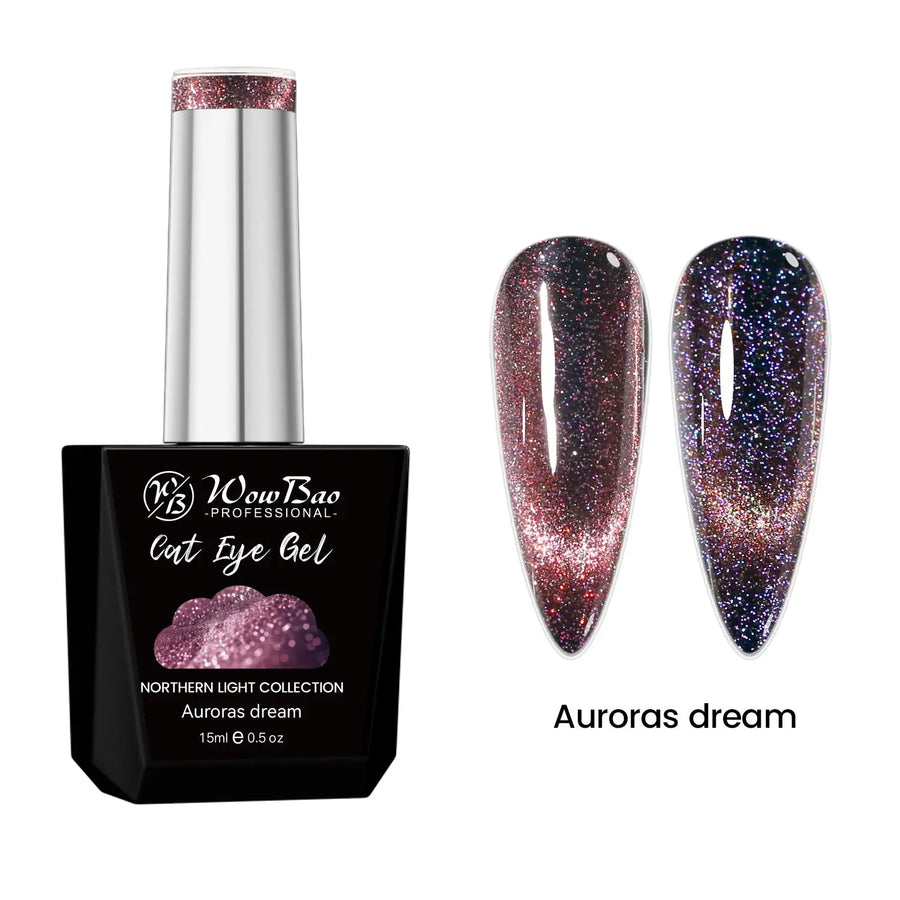 WowBao Glow In the Dark Flash Cat Eye Set of 6 collection - TPO / Hema-Free Gel Polish 15ml WowBao Nails