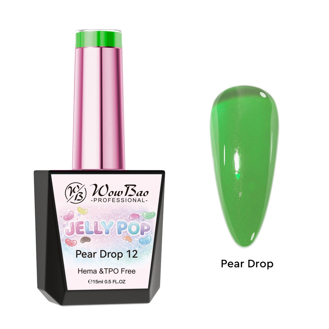Jelly Gel 12 Pear Drop  - TPO / Hema-Free Gel Polish 15ml WowBao Nails