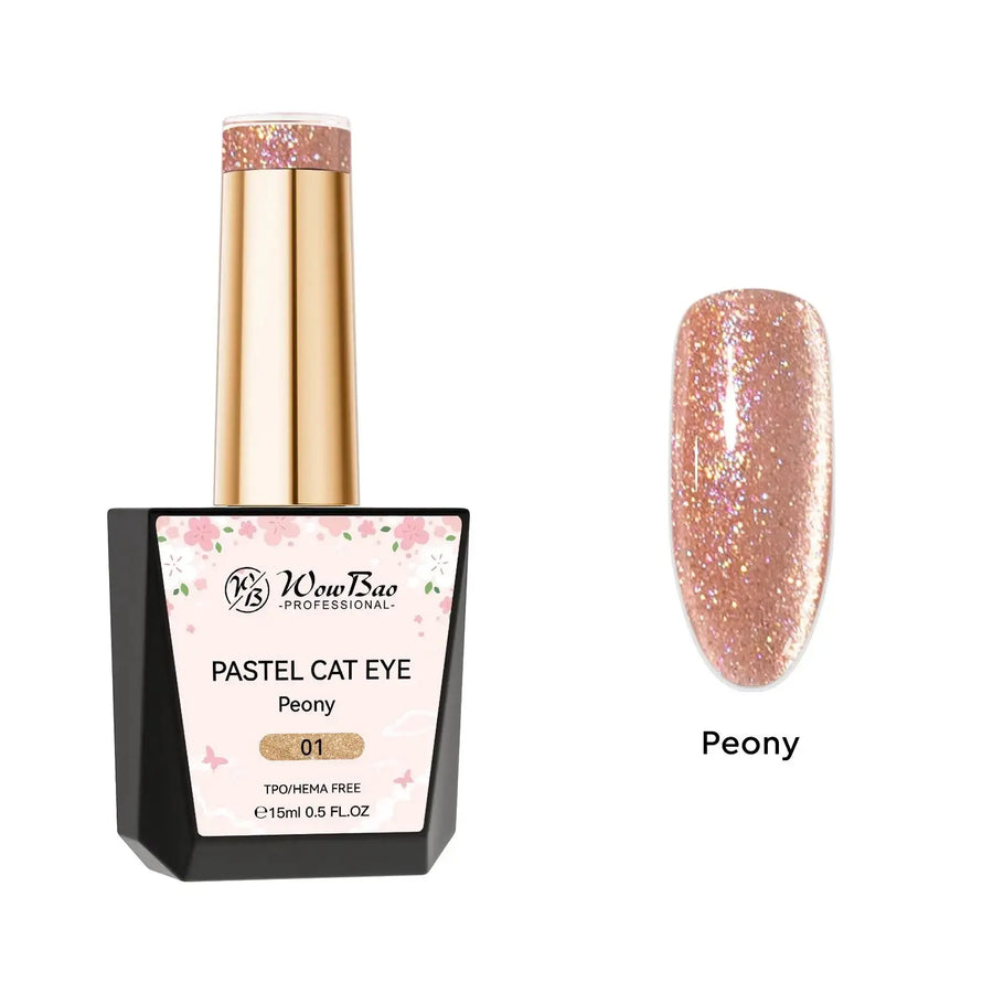 WowBao Pastel Cat Eye Set of 8 collection - TPO / Hema-Free Gel Polish 15ml WowBao Nails