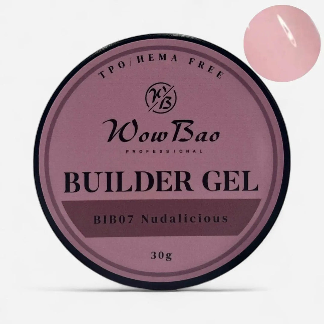07 TPO/Hema Free Nudalicious WOW Builder Gel 30g jar WowBao Nails