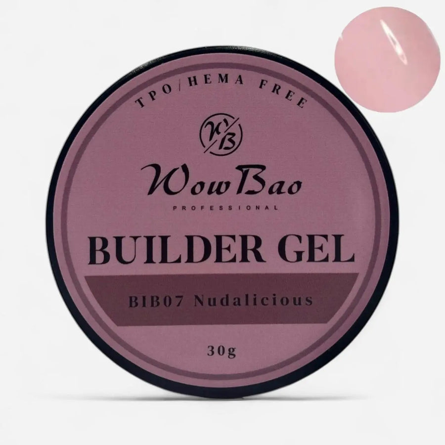 07 TPO/Hema Free Nudalicious WOW Builder Gel 30g jar WowBao Nails