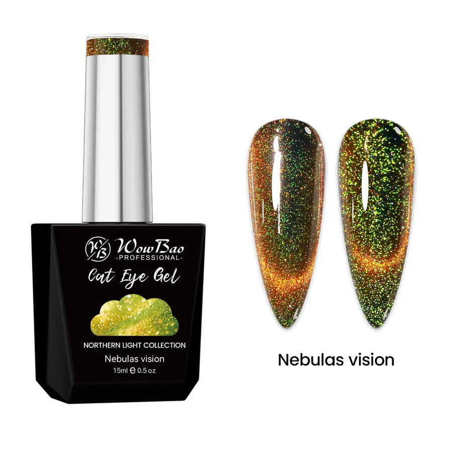 WowBao Glow In the Dark Flash Cat Eye Set of 6 collection - TPO / Hema-Free Gel Polish 15ml WowBao Nails