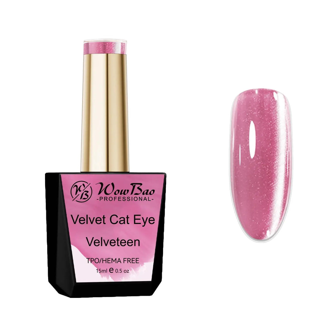 Velvet Cat Eye Velveteen - TPO / Hema-Free Gel Polish 15ml WowBao Nails