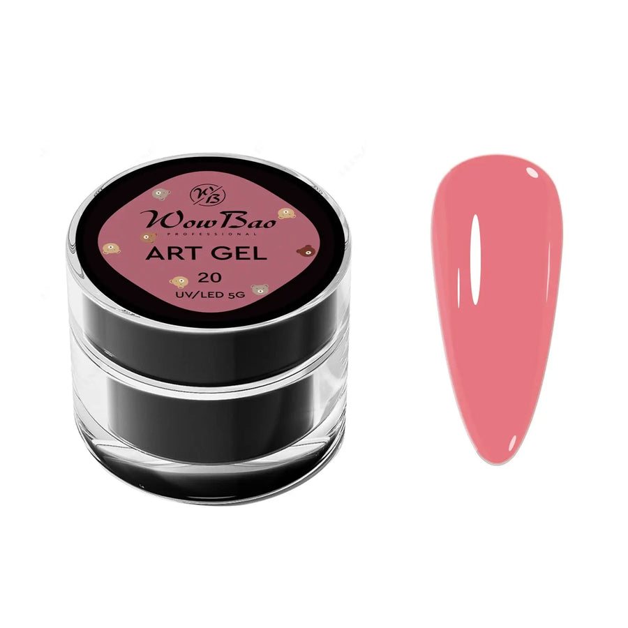Art Gel Bear Colour 20 (5g pot ) WowBao Nails