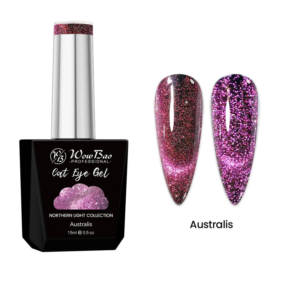 WowBao Glow In the Dark Flash Cat Eye Set of 6 collection - TPO / Hema-Free Gel Polish 15ml WowBao Nails