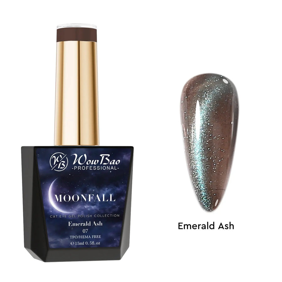 Moonfall Cat Eye collection set of 12 includes colour chart- TPO / Hema-Free Gel Polish 15ml WowBao Nails
