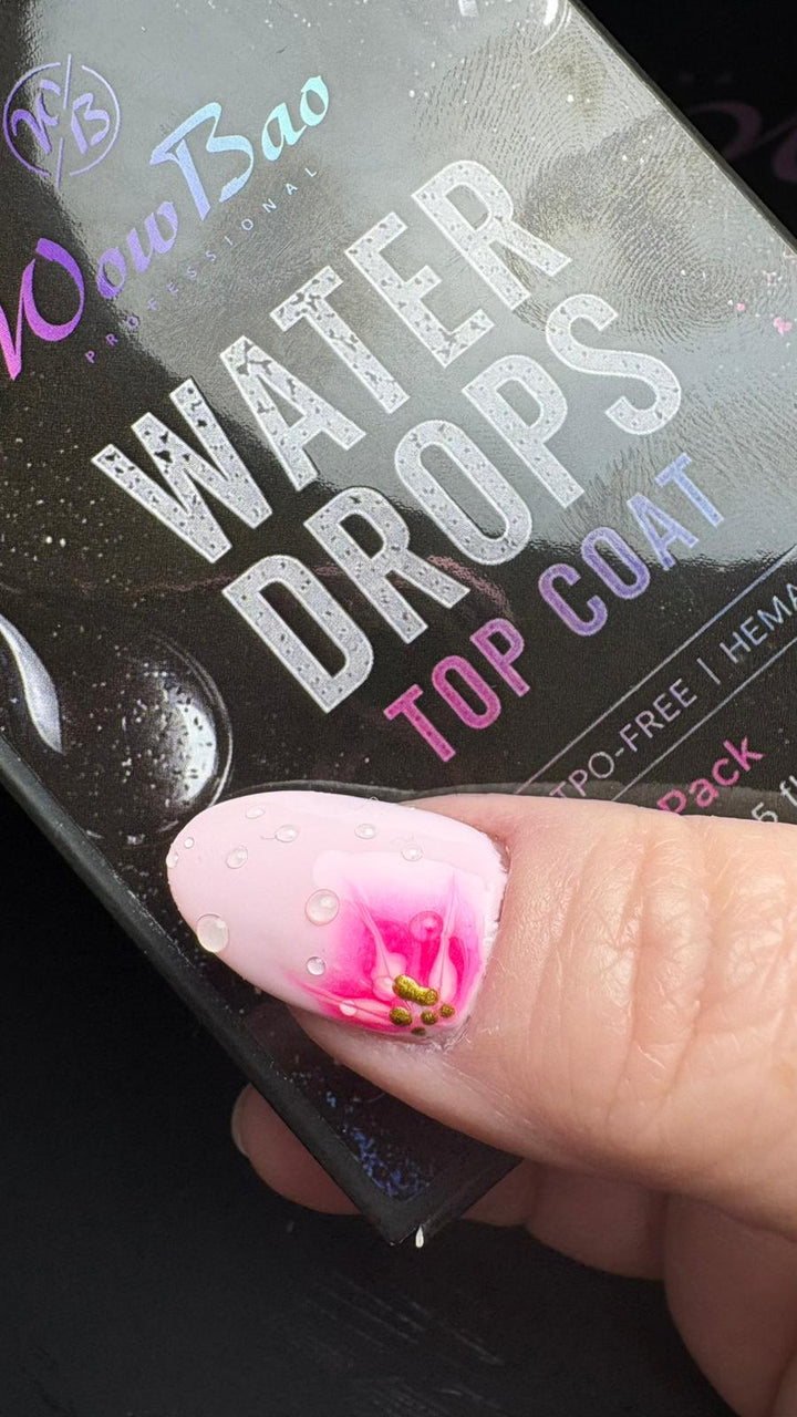 Water Drops Top Wow Bao Nails