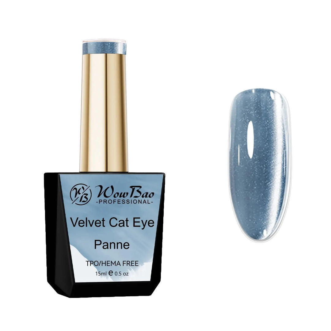 Velvet Cat Eye Panne - TPO / Hema-Free Gel Polish 15ml WowBao Nails