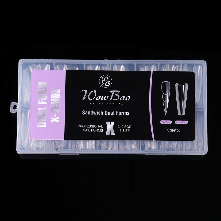 X-TENDZ Dual Forms  | Sandwich - Stiletto Wow Bao Nails
