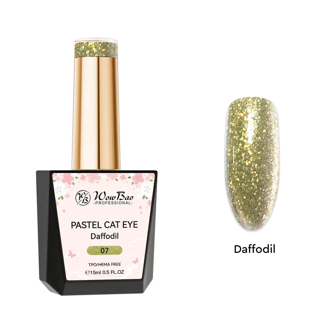 WowBao Pastel Cat Eye Set of 8 collection - TPO / Hema-Free Gel Polish 15ml WowBao Nails