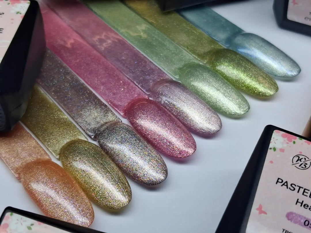 WowBao Pastel Cat Eye Set of 8 collection - TPO / Hema-Free Gel Polish 15ml WowBao Nails