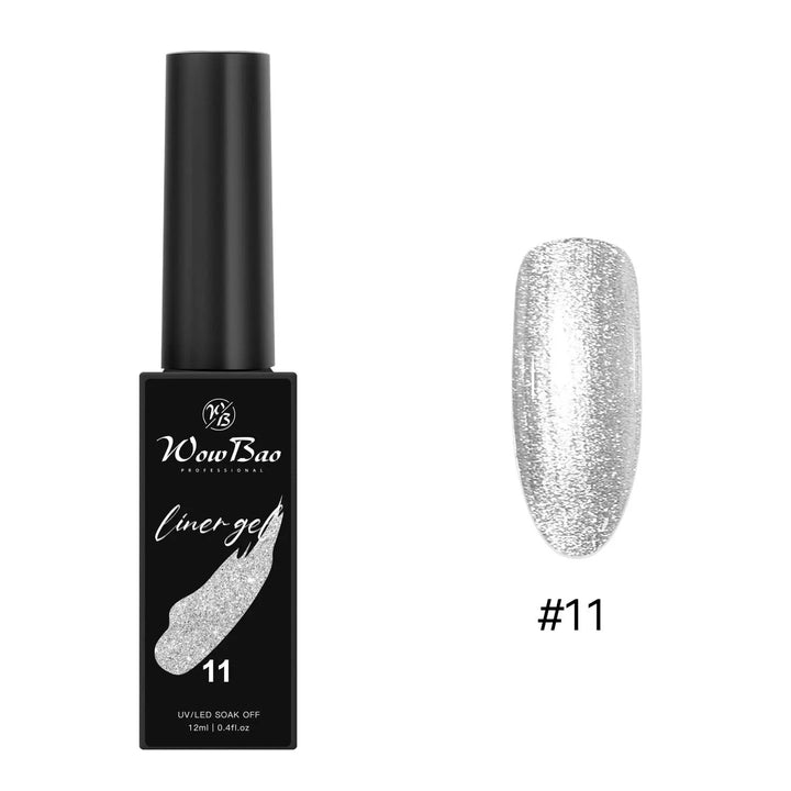 New Tpo/ Hema  free Liner Gel Paint (ORIGINAL) set of 12 colours (12ml) WowBao Nails